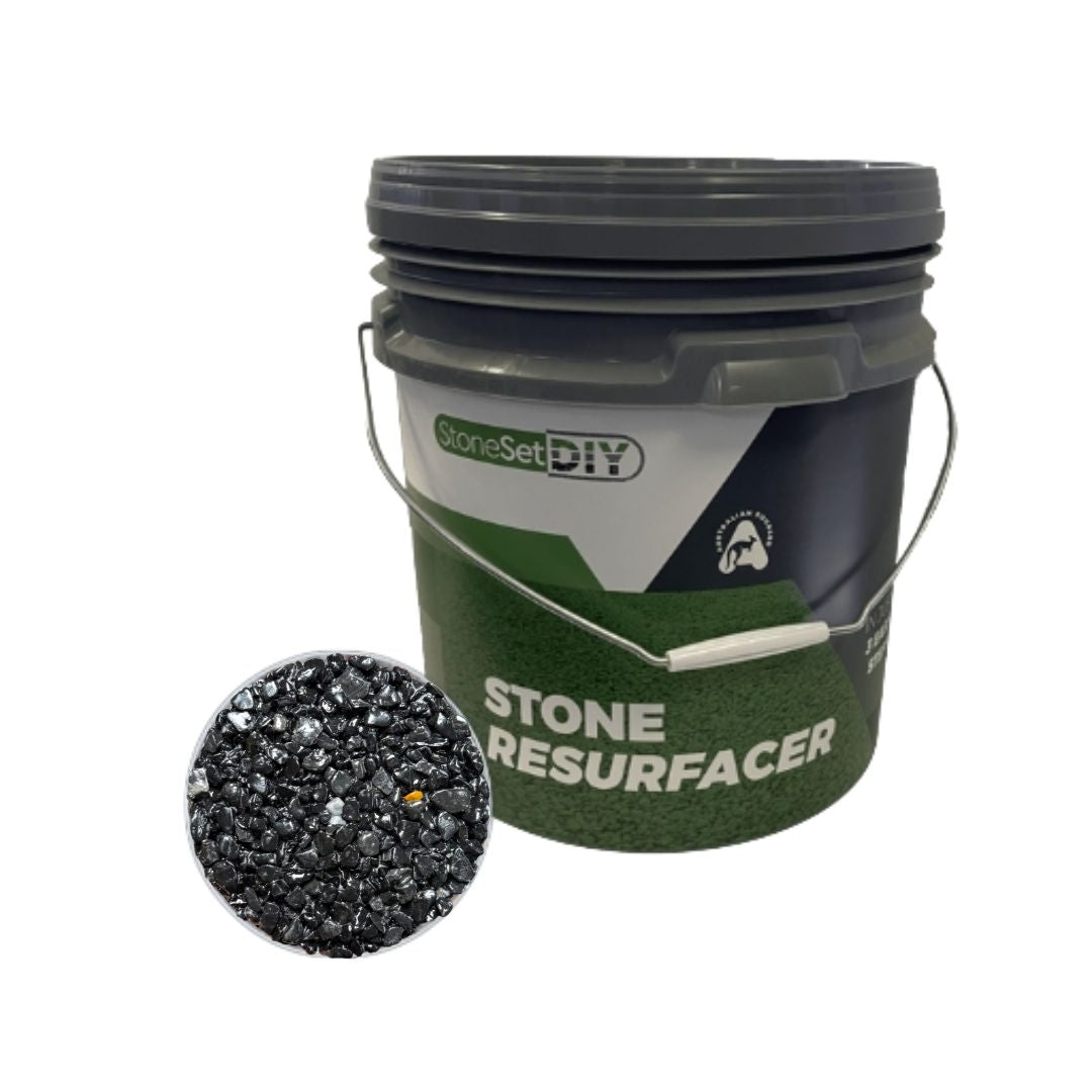 6mm Black Pebble DIY Stone & Resin Kit