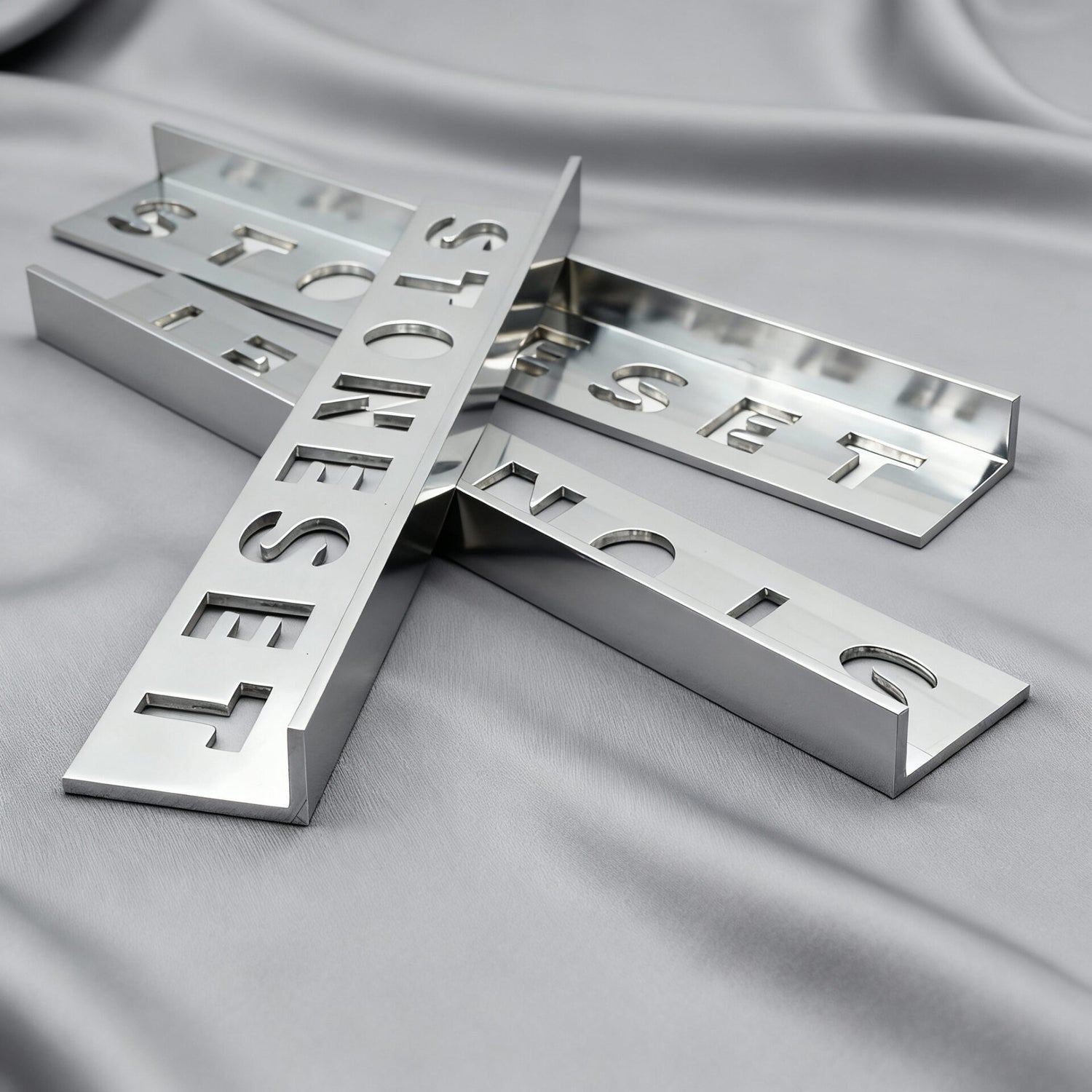 StoneSet Aluminium Angle – 18mm x 40mm (3m) - Mill finish