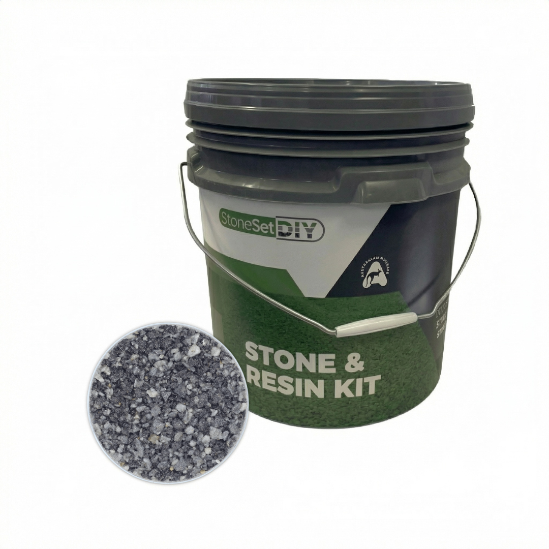 6mm Charcoal DIY Stone &amp; Resin Kit
