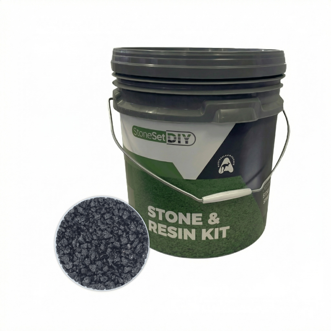 Pitch Black Stone &amp; Resin DIY Kit (6mm)