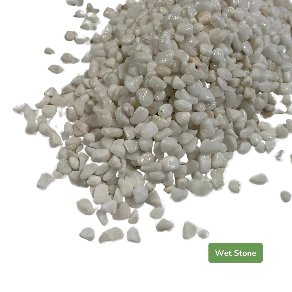 White Pebble Garden Stones 6mm 20kg