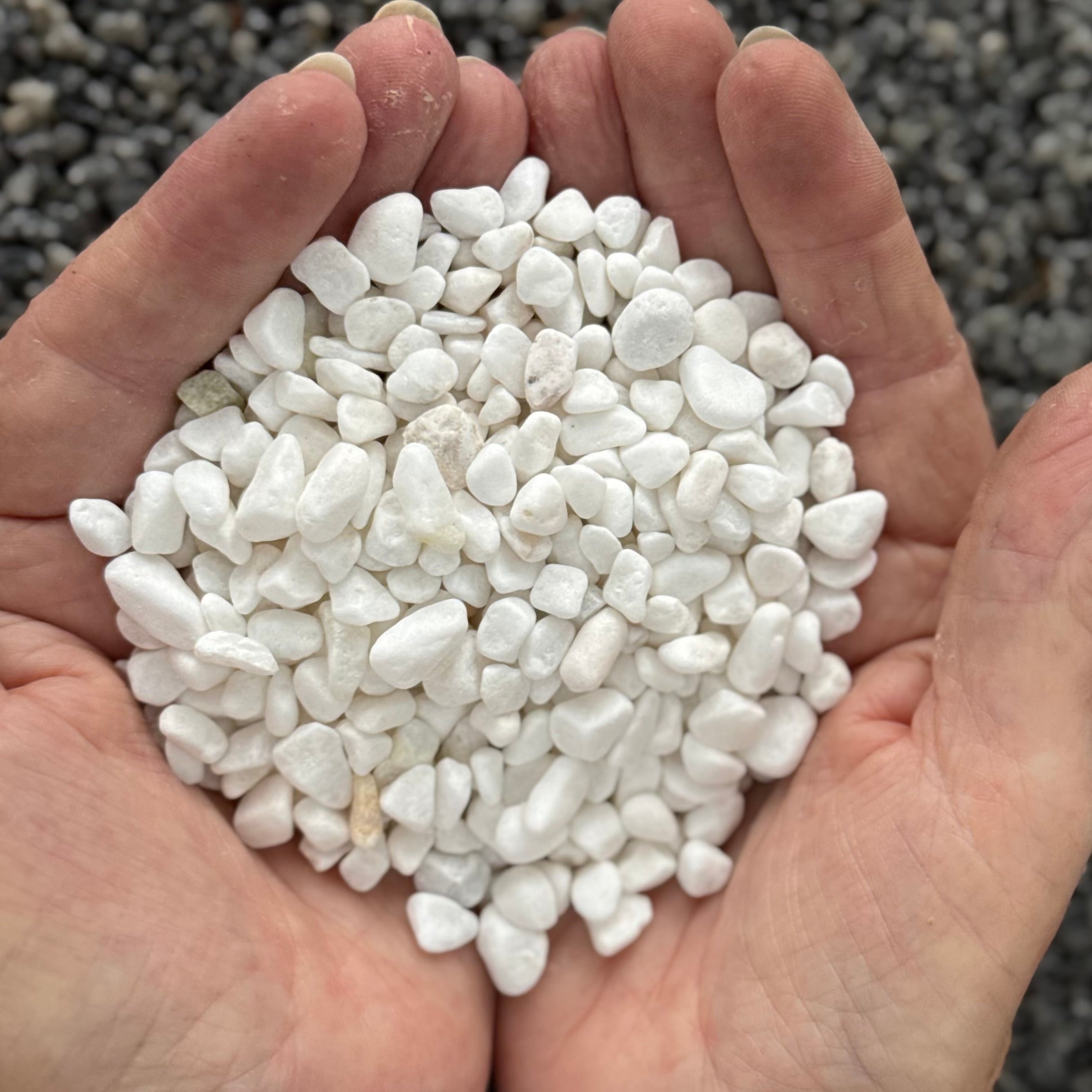 White Pebble Garden Stones 6mm (20kg)