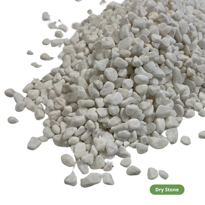 6mm White Pebble Stone - 20kg Bag
